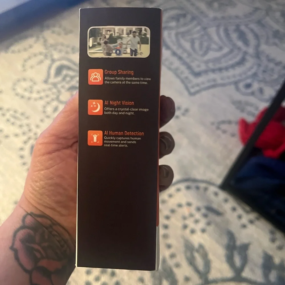 Smart Doorbell Camera with Wi-Fi - Black